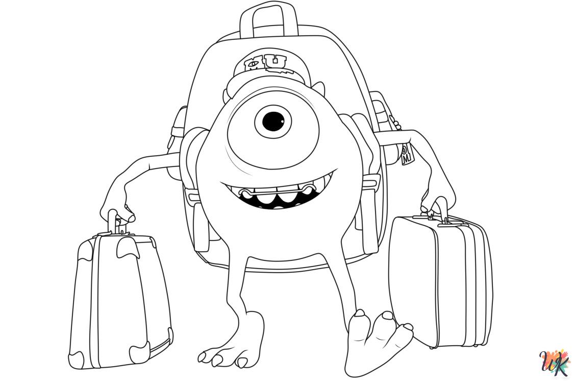 printable coloring pages Monsters Inc.