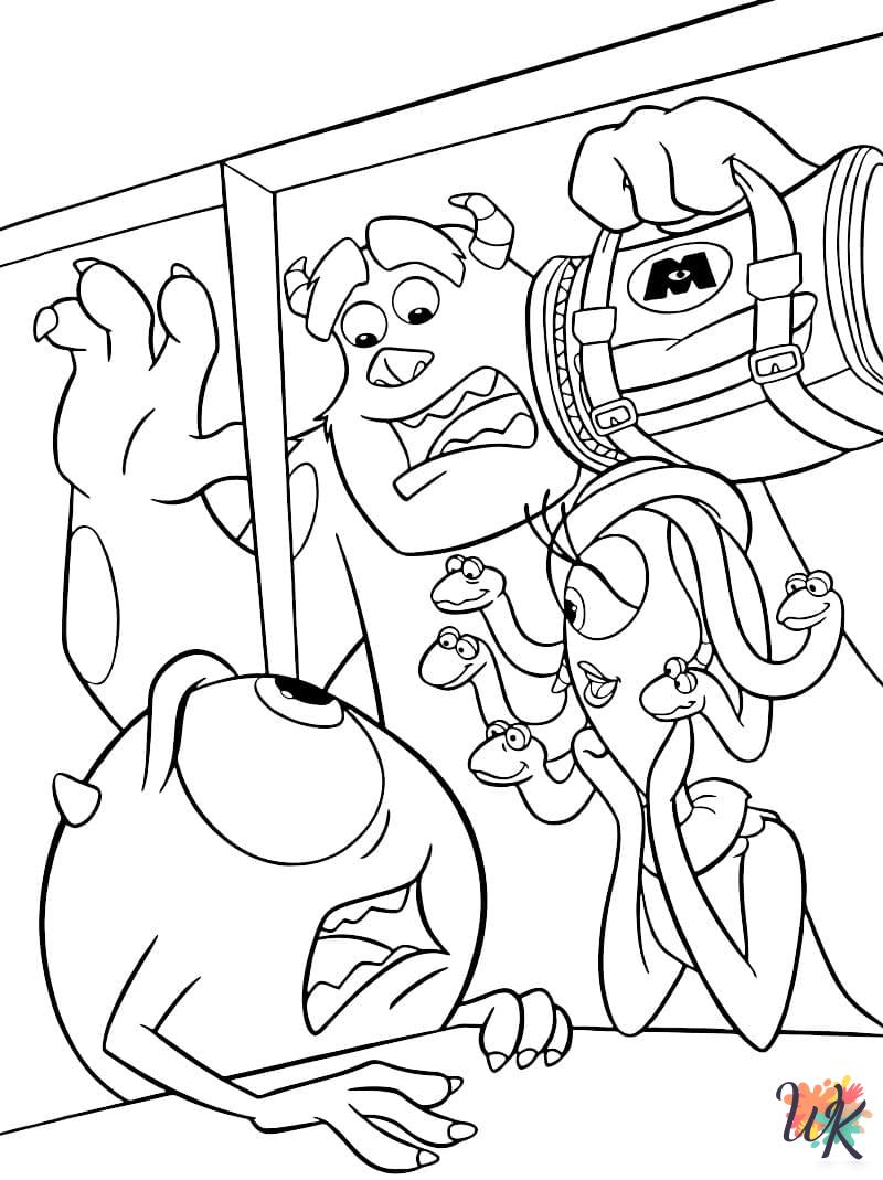 Monsters Inc. coloring pages for kids 1