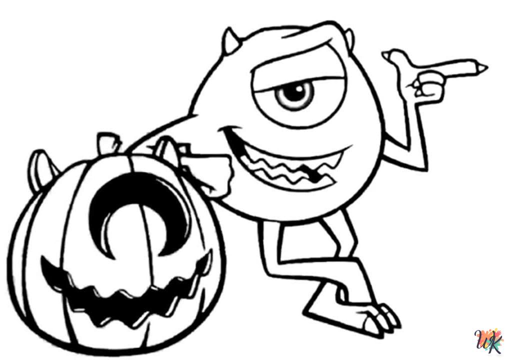 detailed Monsters Inc. coloring pages for adults
