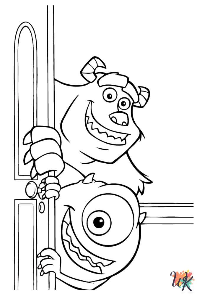 cute Monsters Inc. coloring pages 1