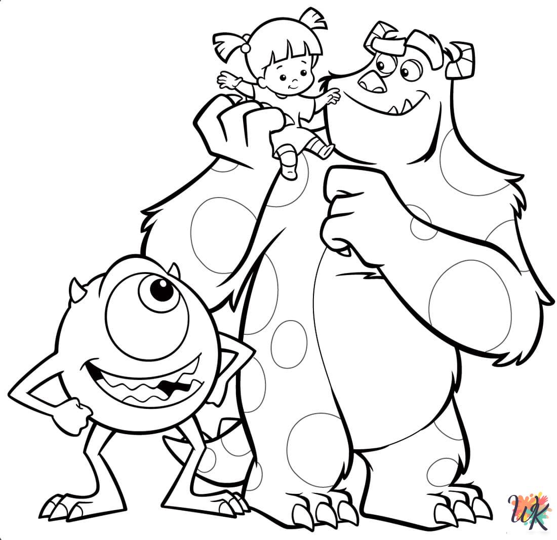 Monsters Inc. coloring pages printable