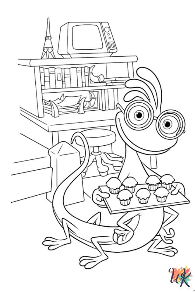 Monsters Inc. cards coloring pages