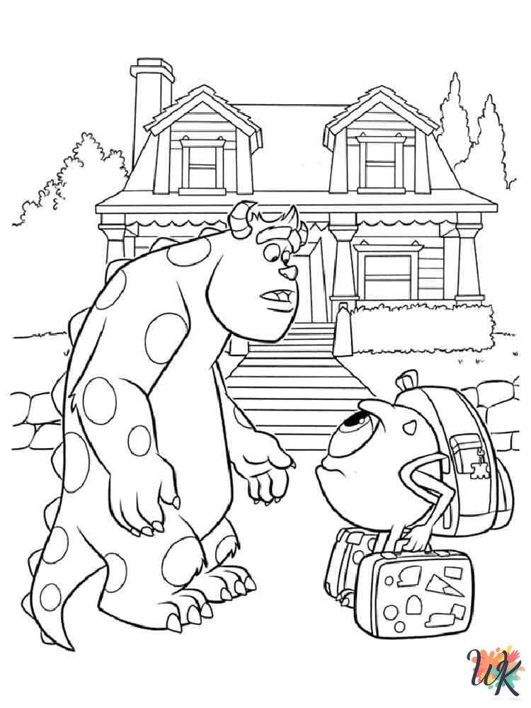 free Monsters Inc. coloring pages for adults