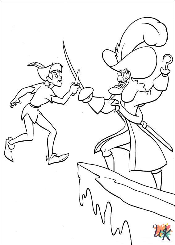 Peter Pan coloring pages for preschoolers