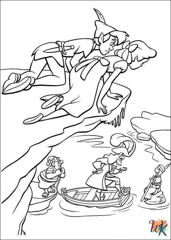 free printable Peter Pan coloring pages for adults