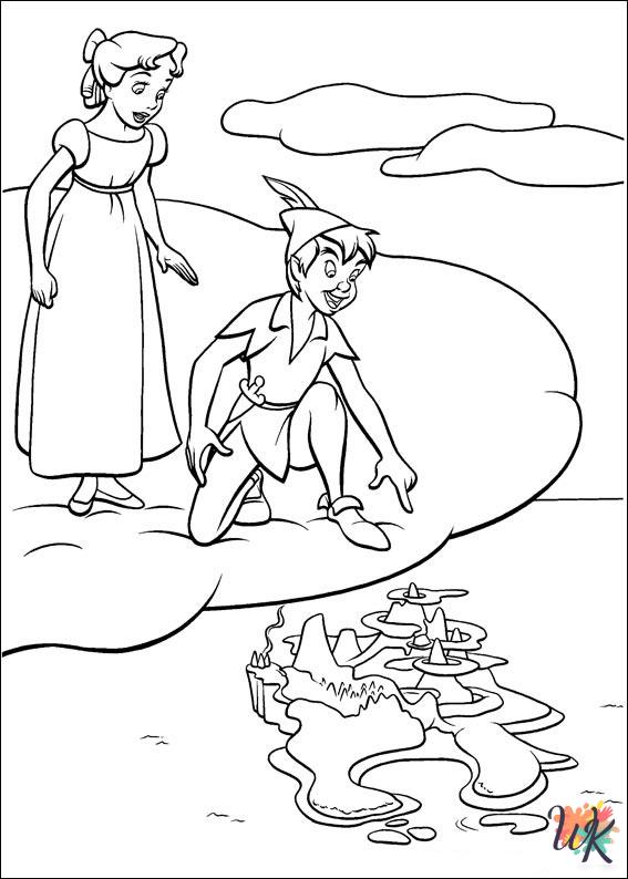 free printable Peter Pan coloring pages