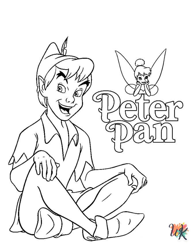 detailed Peter Pan coloring pages