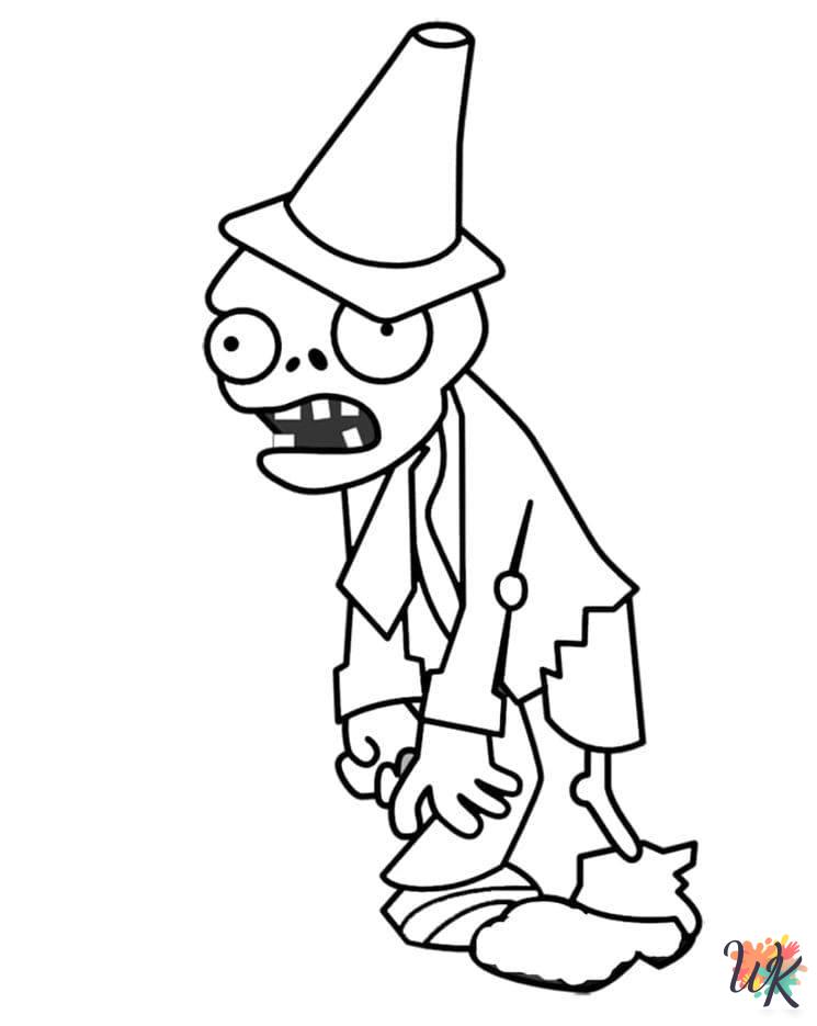 free printable coloring pages Plants vs. Zombies