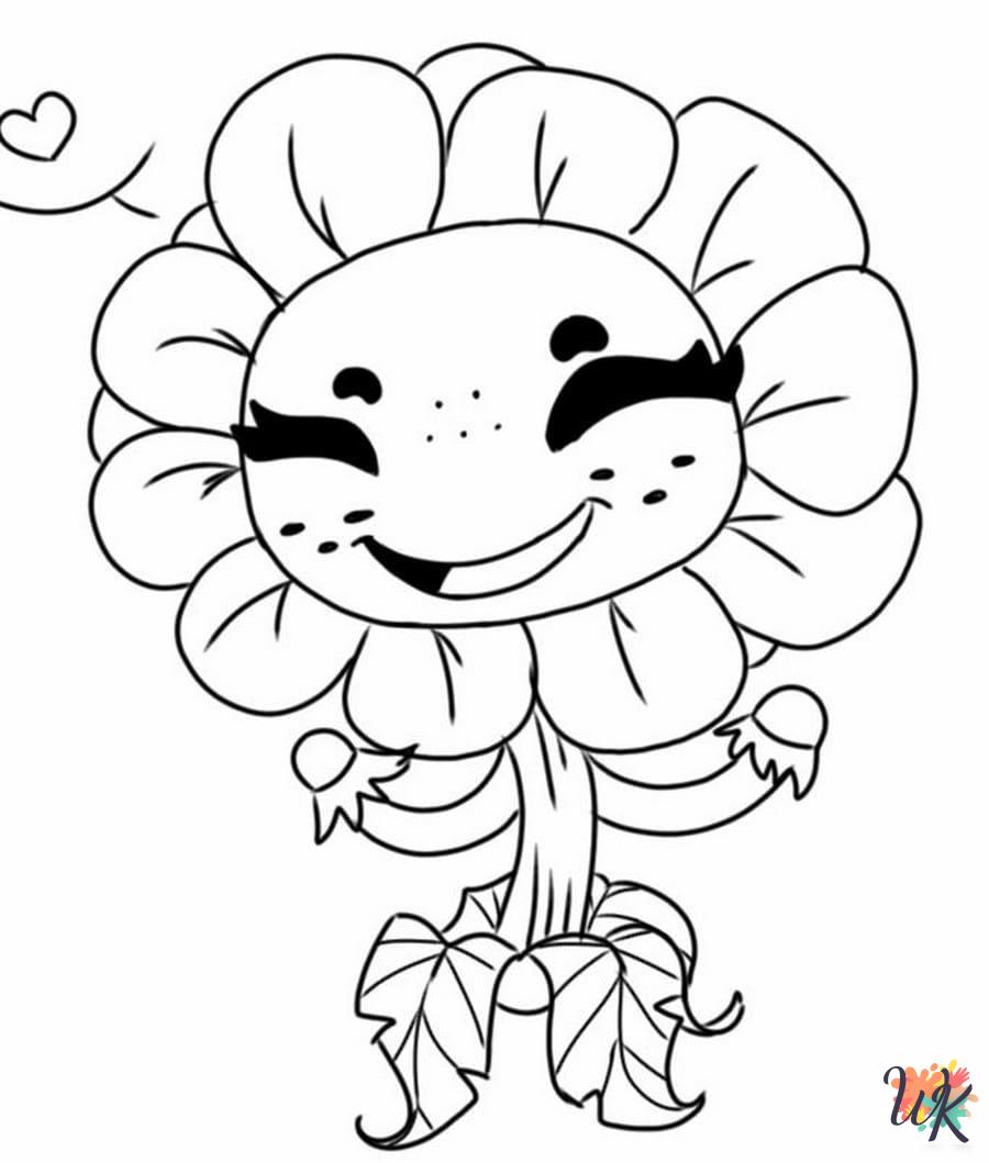 Plants vs. Zombies coloring pages for adults pdf