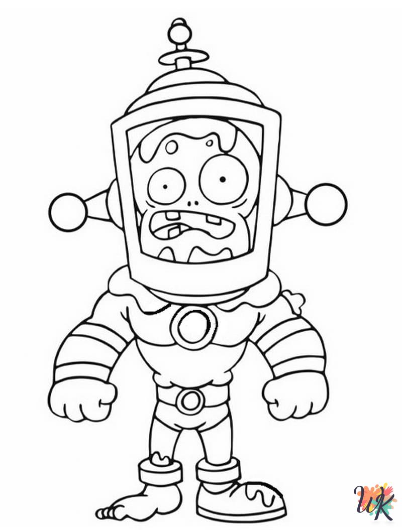 free coloring pages Plants vs. Zombies 1