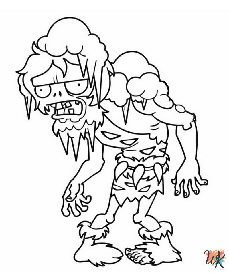 free printable coloring pages Plants vs. Zombies 2