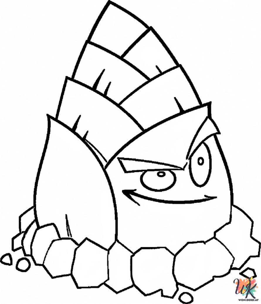 Plants vs. Zombies coloring pages easy