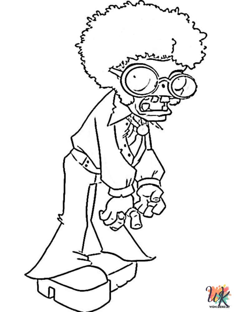 printable coloring pages Plants vs. Zombies
