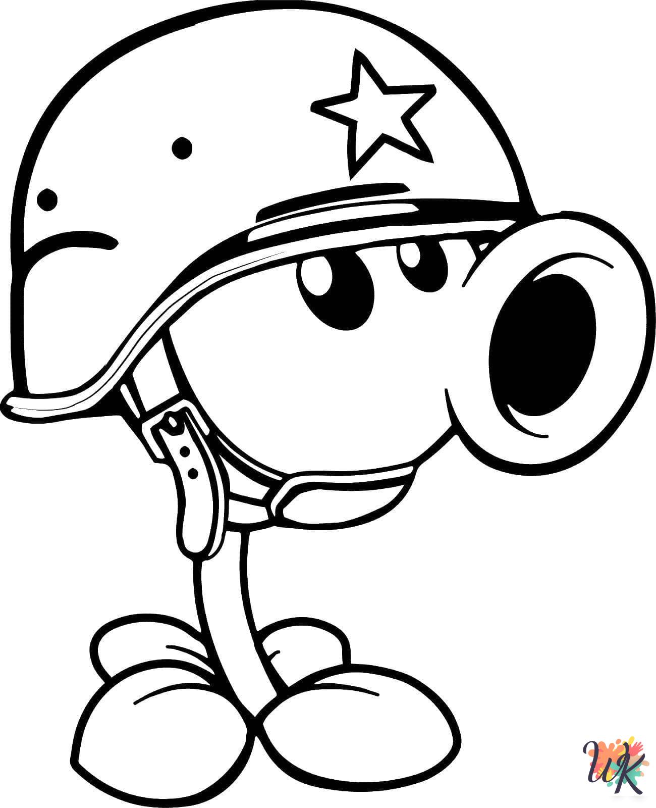 free Plants vs. Zombies coloring pages for kids