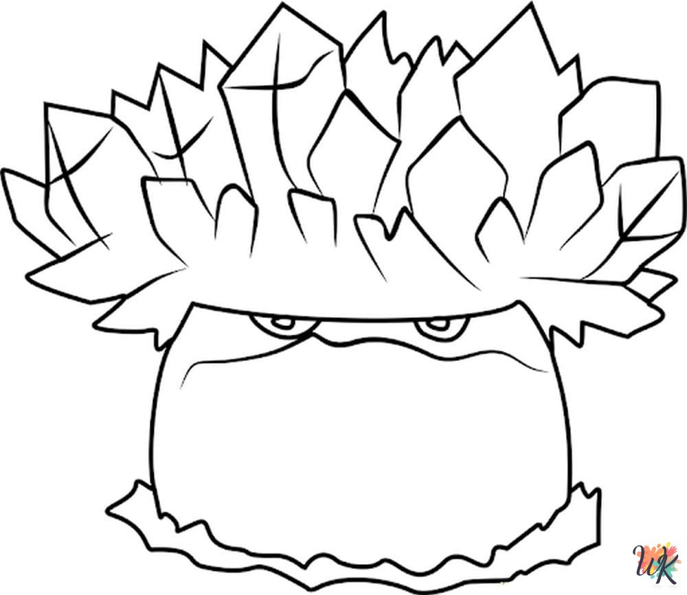 Plants vs. Zombies coloring pages for preschoolers