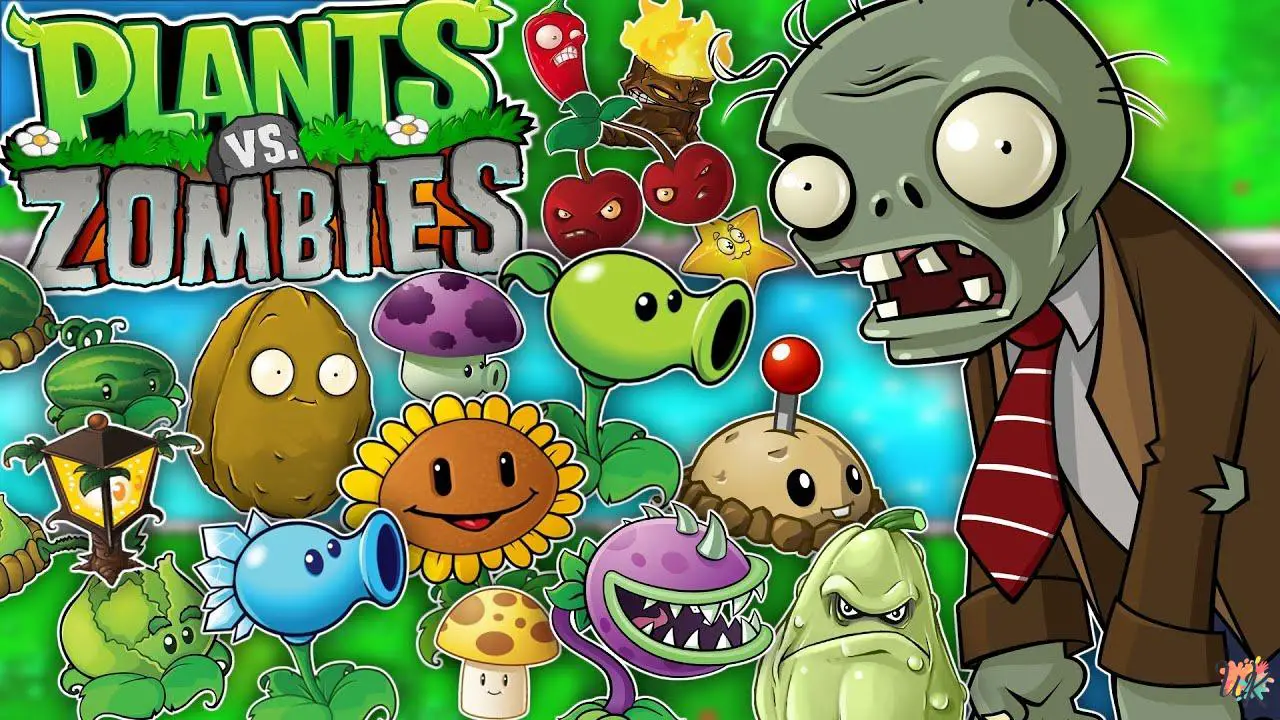 Plants vs. Zombies coloring pages 1 Plants vs. Zombies coloring pages