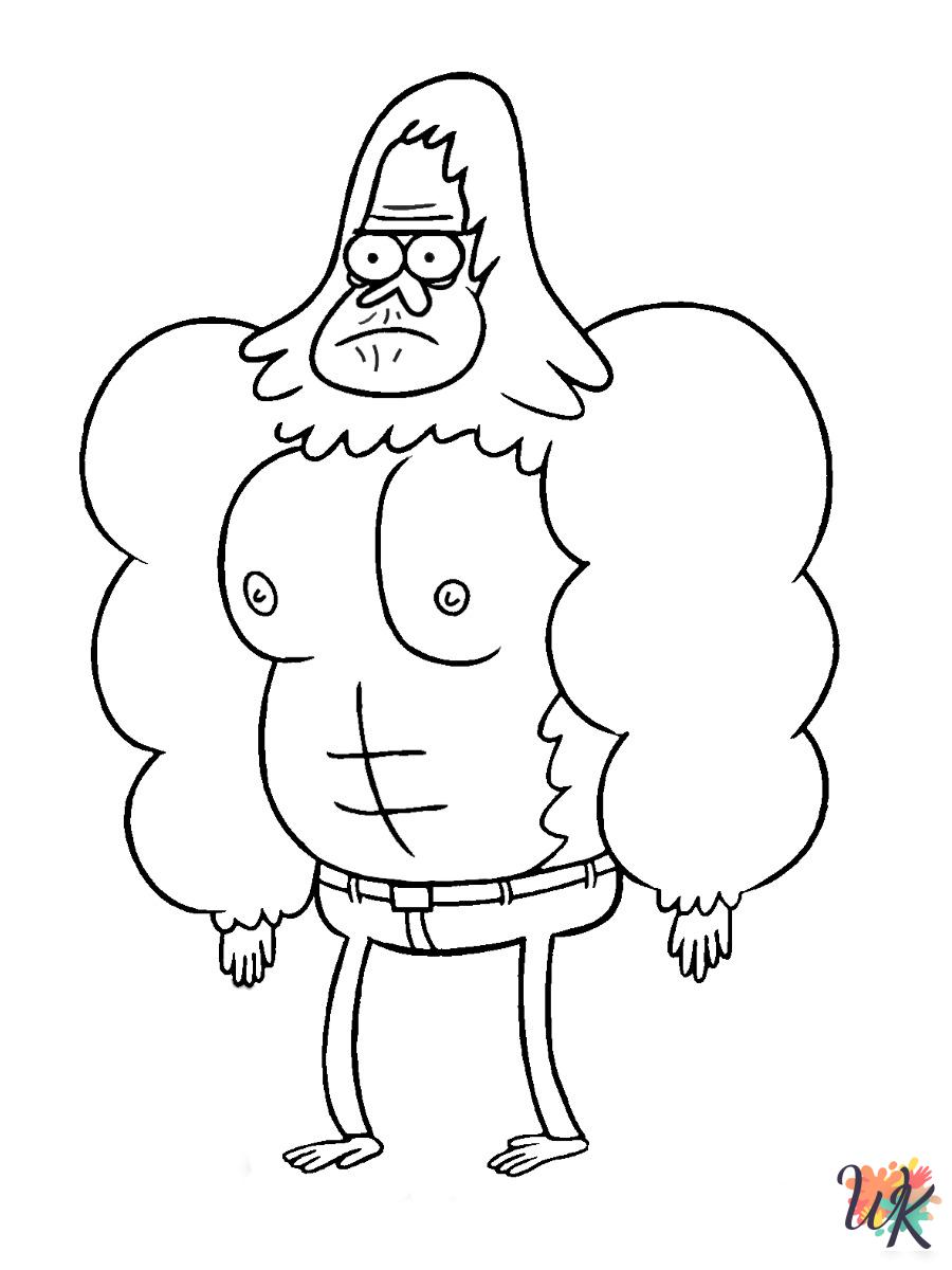 hard Regular Show coloring pages 1