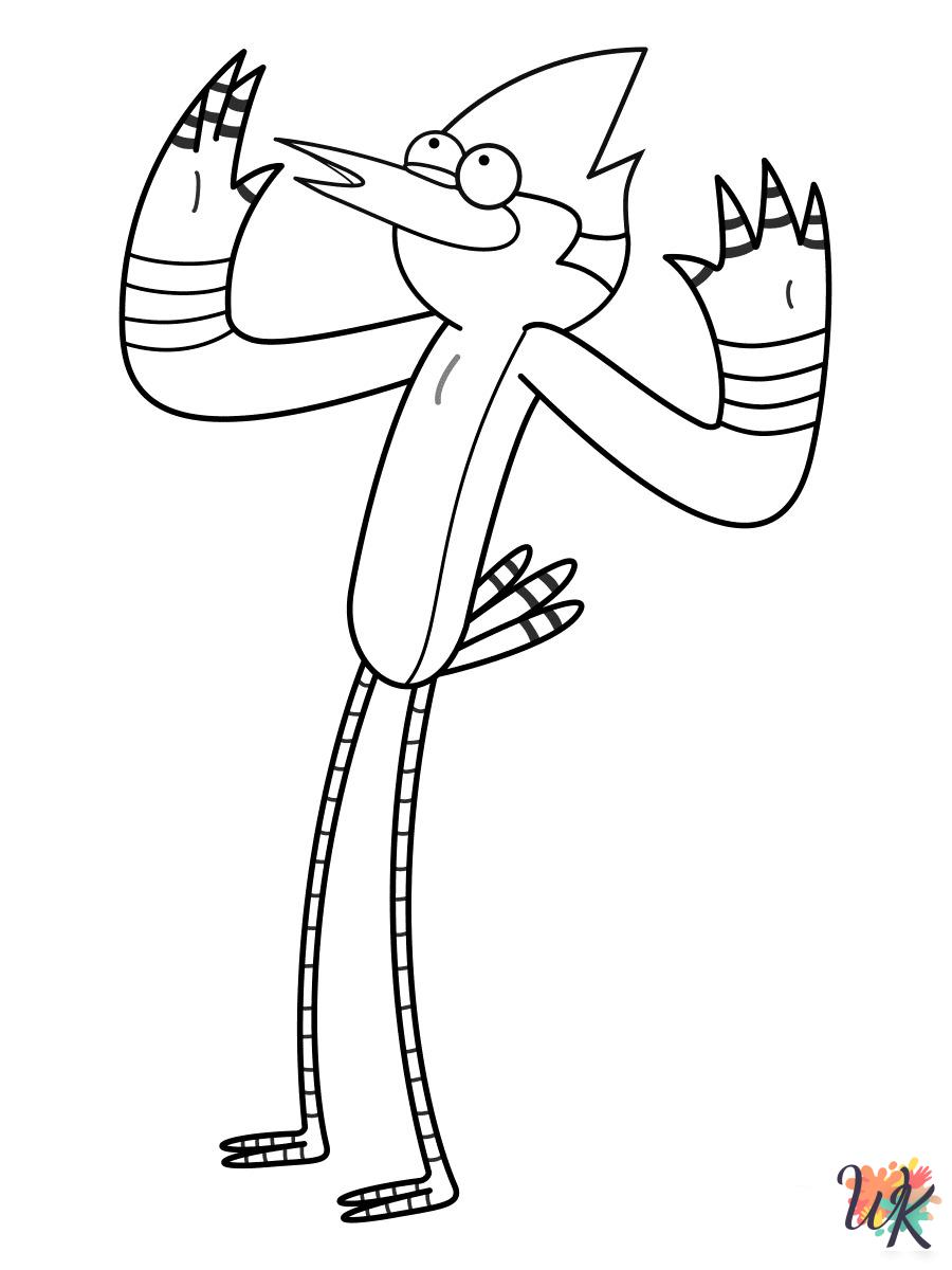grinch Regular Show coloring pages