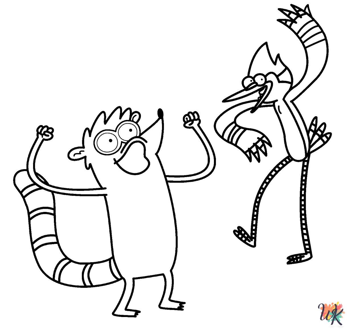 free Regular Show coloring pages