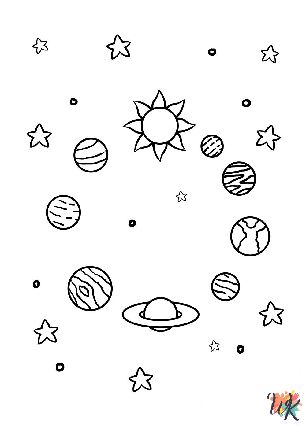 free printable Solar System coloring pages
