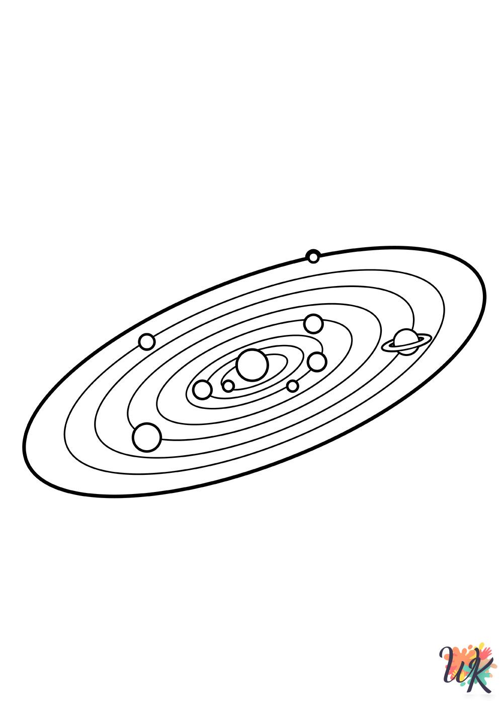 Solar System coloring pages to print