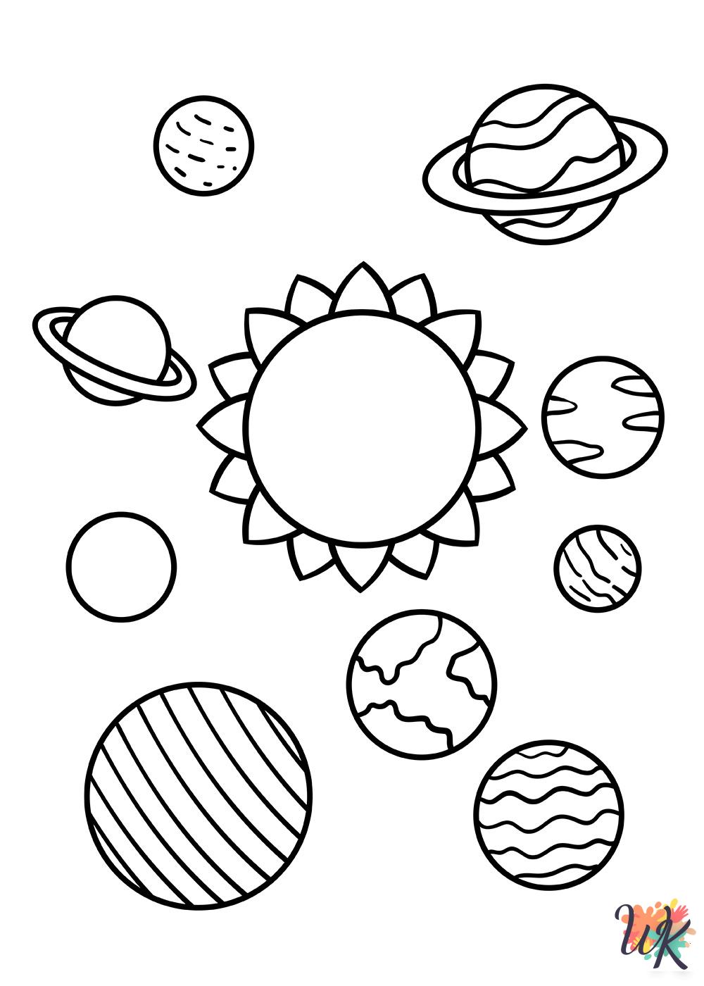 cute coloring pages Solar System
