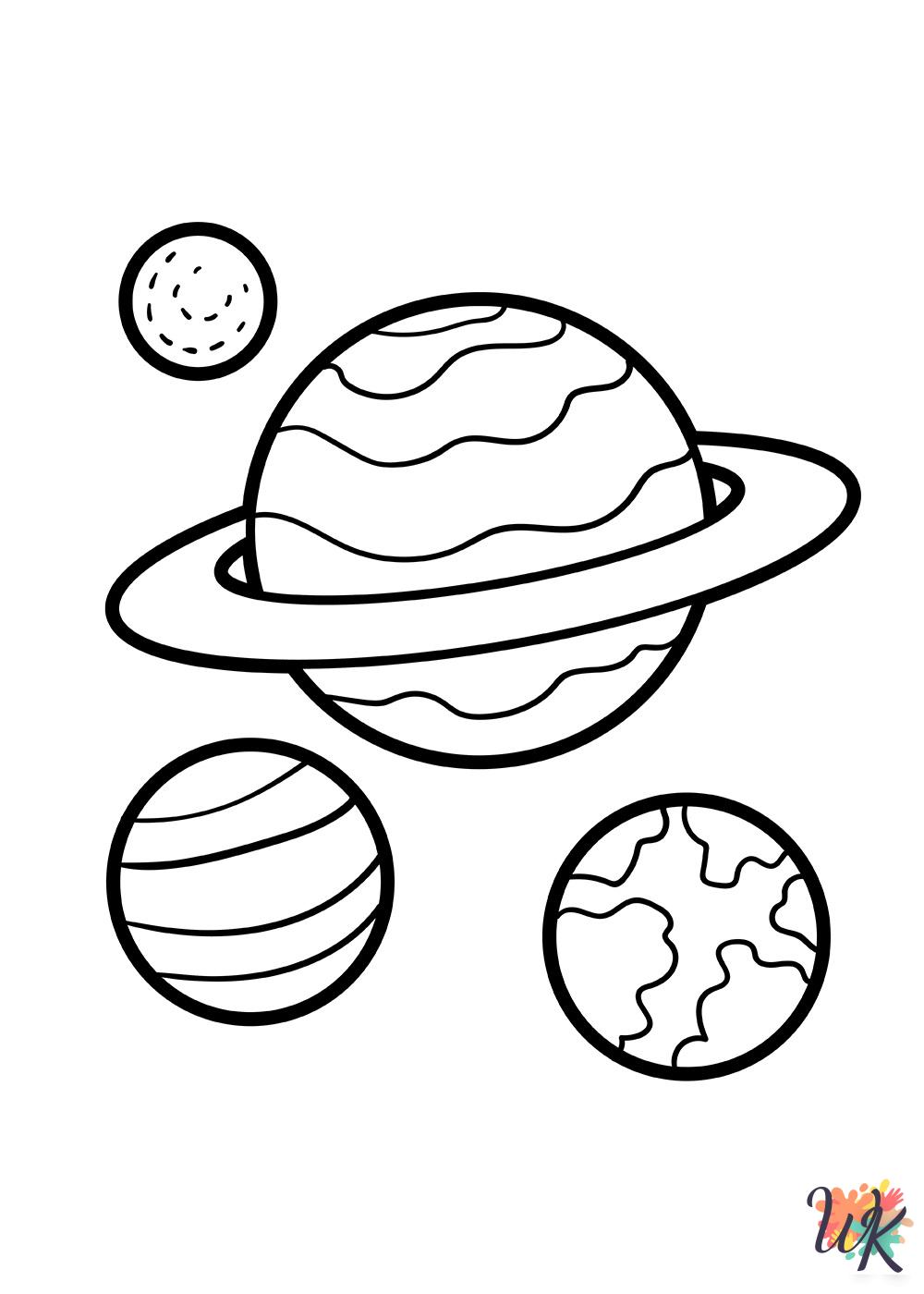 free Solar System printable coloring pages