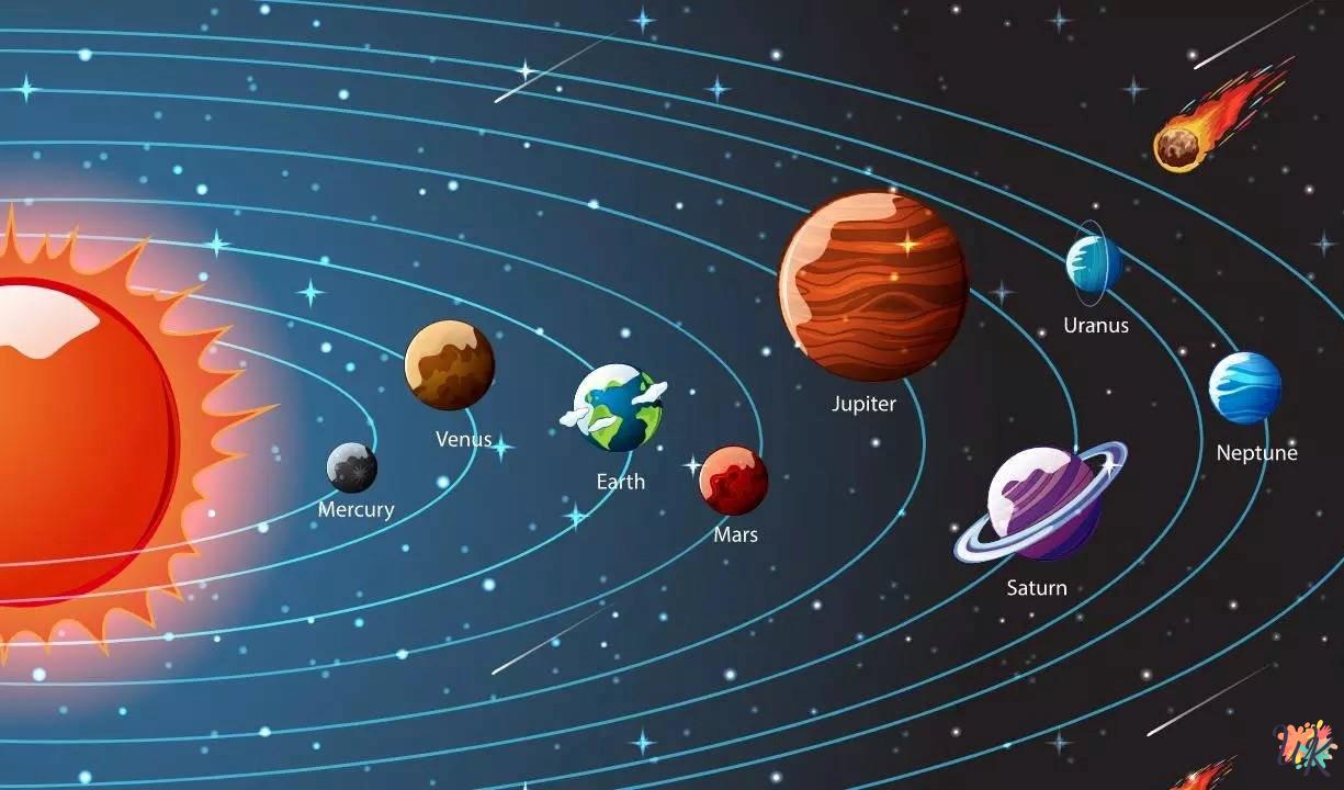Solar System coloring pages
