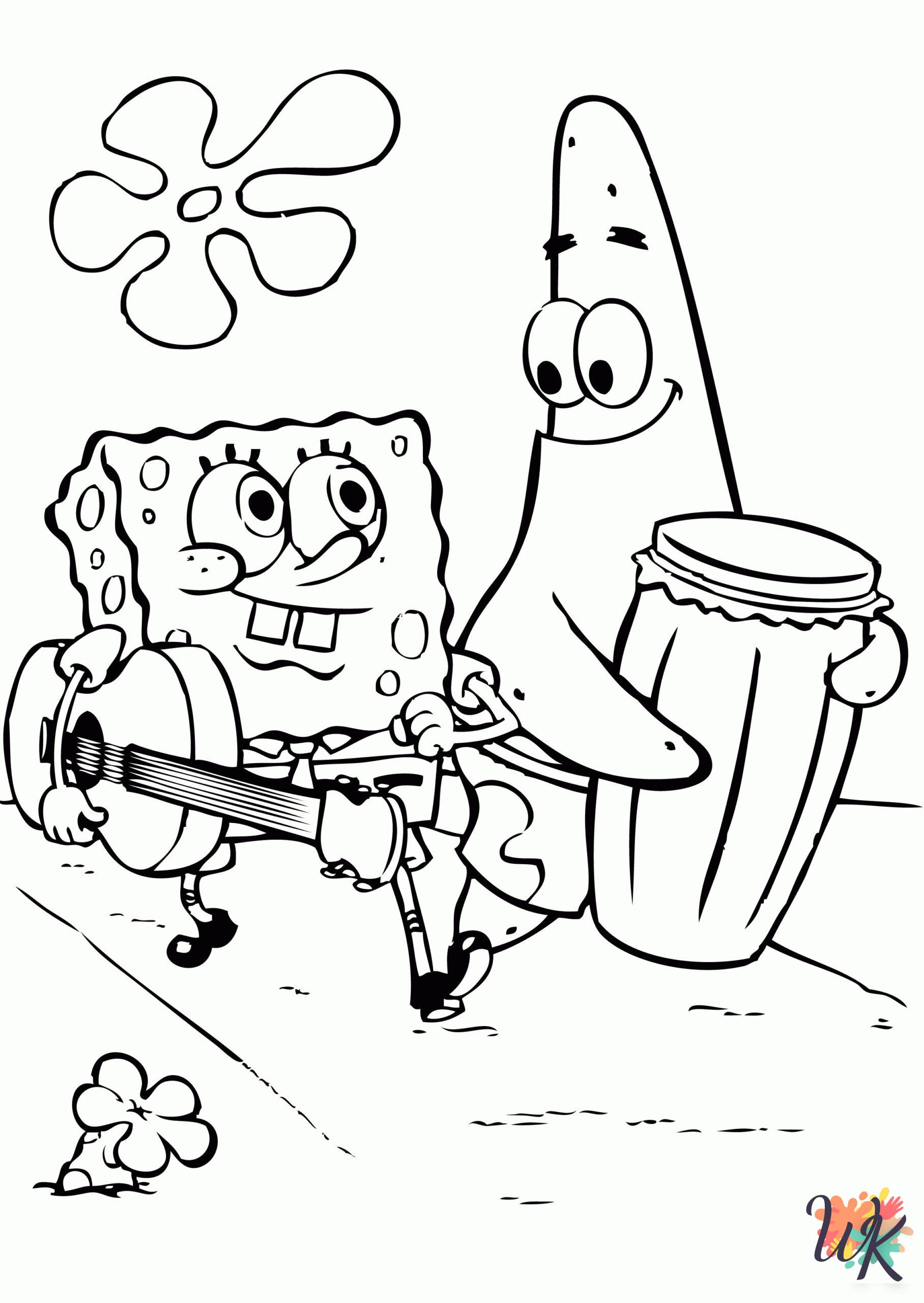 free Spongebob coloring pages pdf