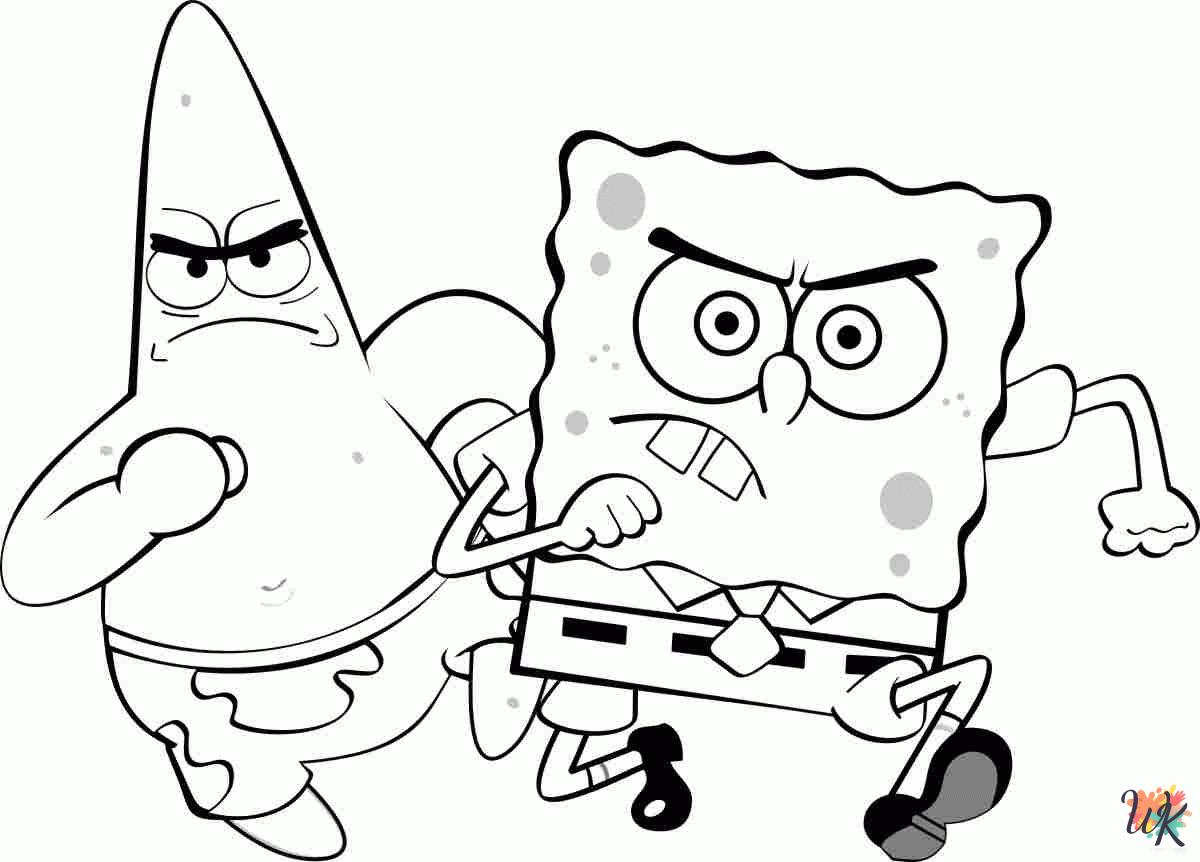 old-fashioned Spongebob coloring pages