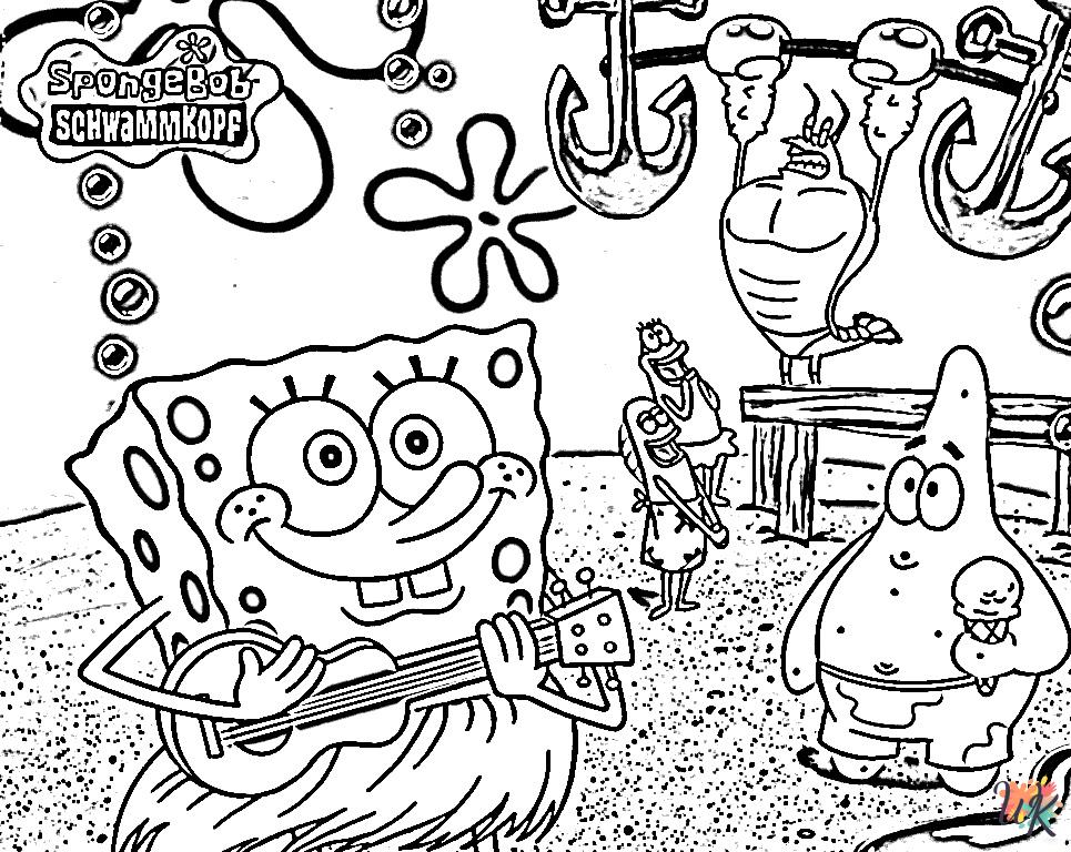 Spongebob coloring pages free printable