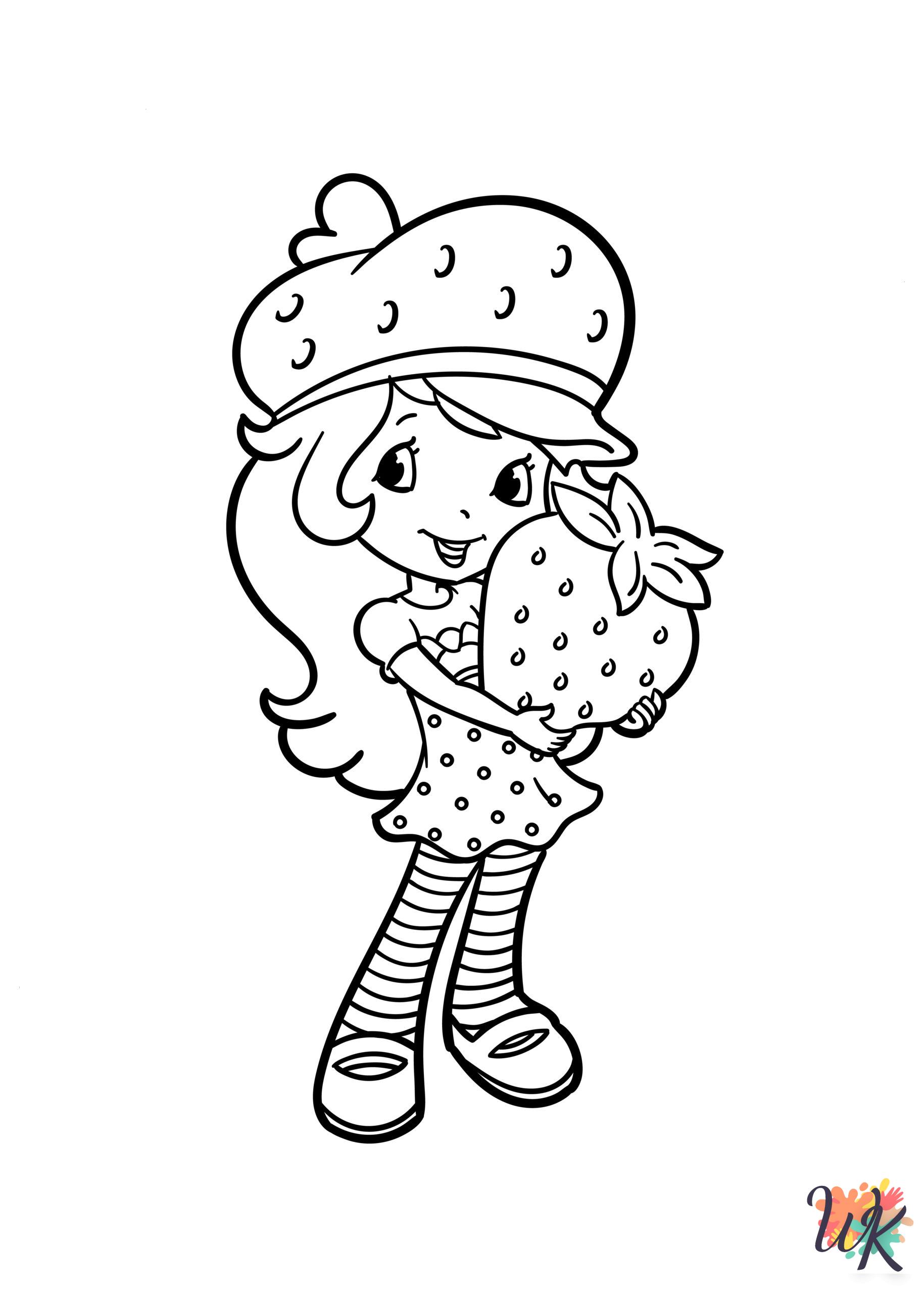 Strawberry Shortcake coloring pages easy