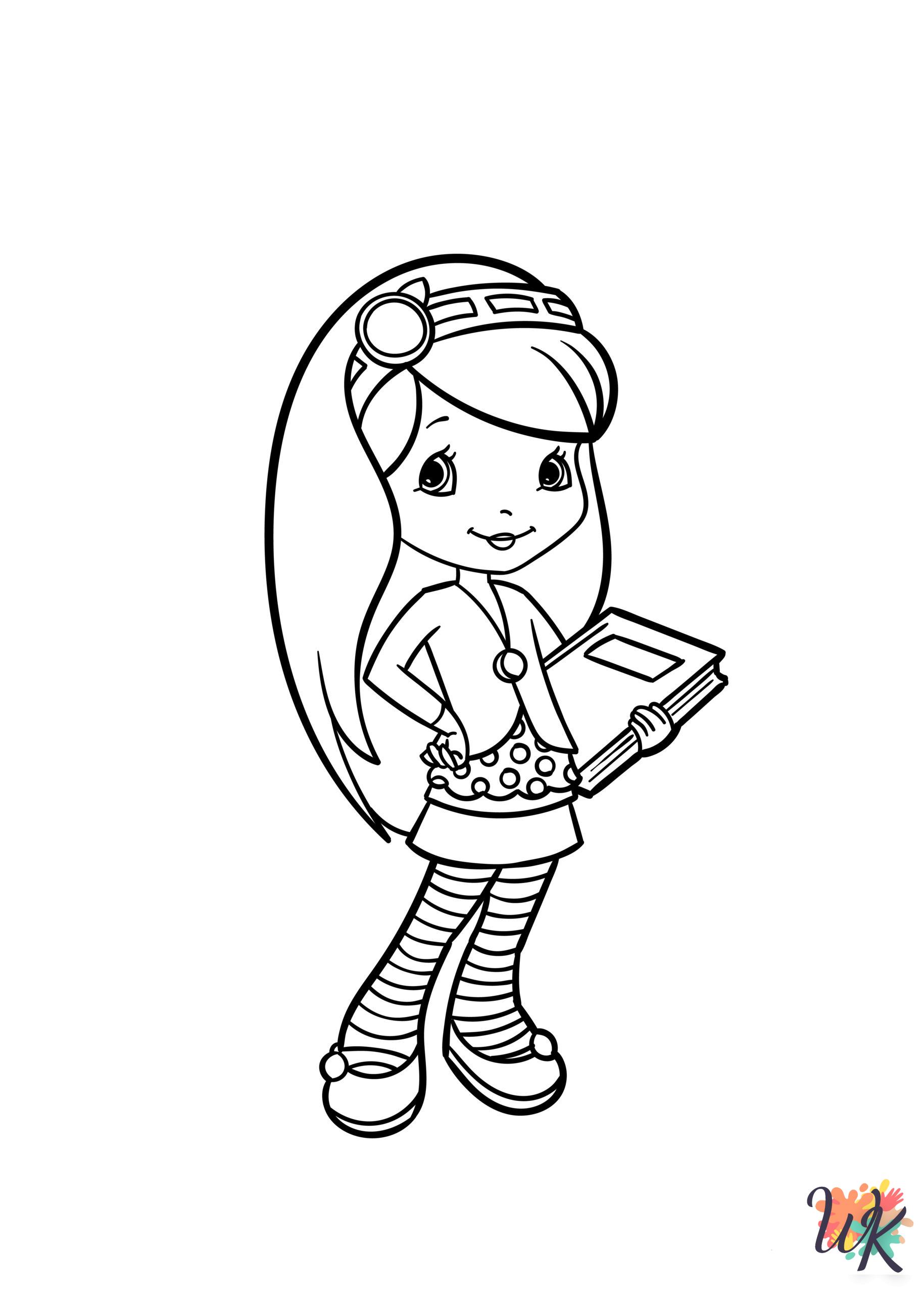 printable coloring pages Strawberry Shortcake