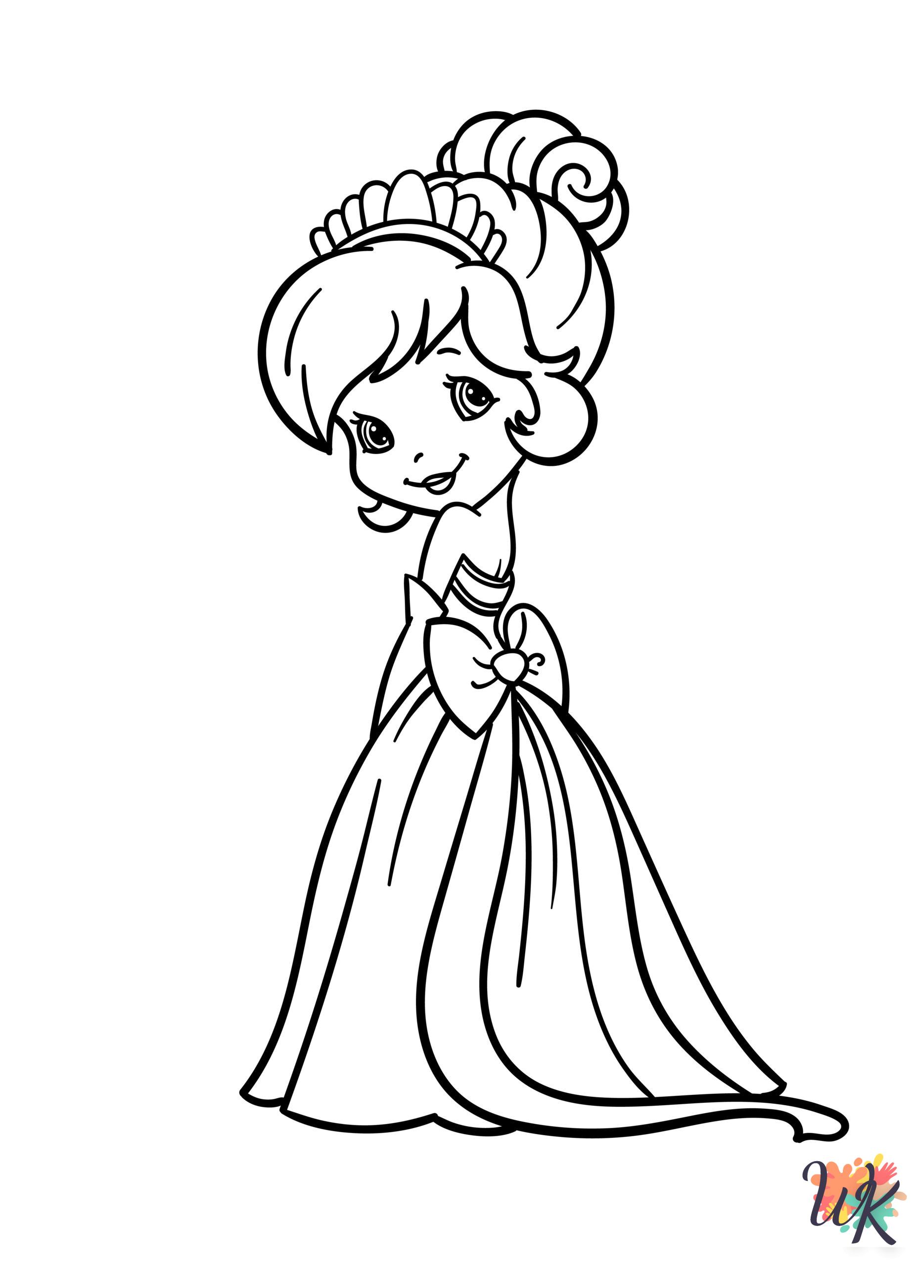 Strawberry Shortcake coloring book pages