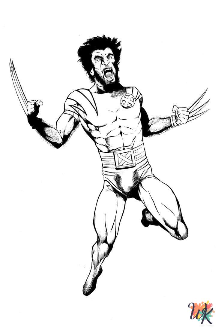 free printable Wolverine coloring pages 3
