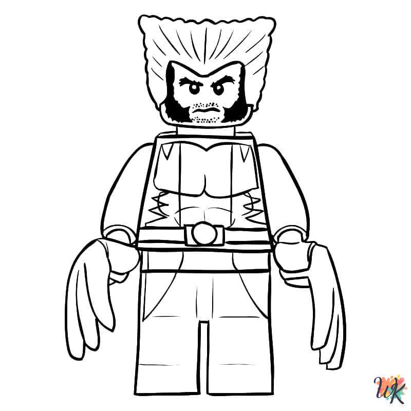 Wolverine coloring pages for adults easy