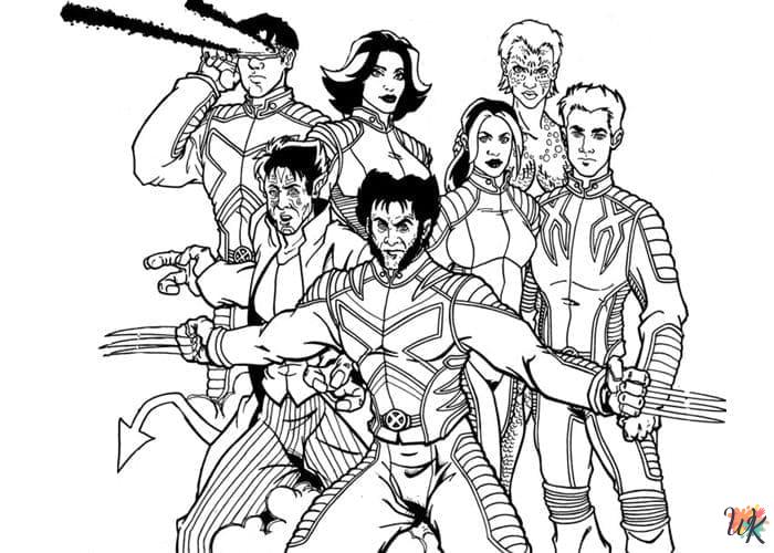 vintage Wolverine coloring pages