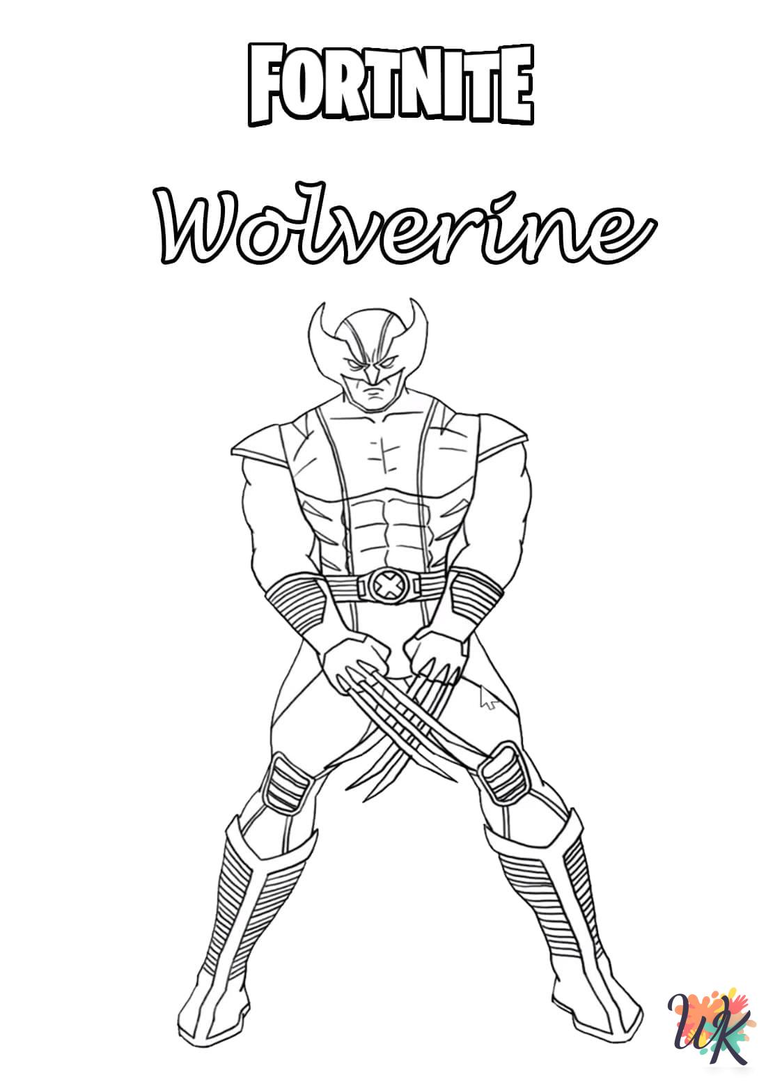 printable Wolverine coloring pages