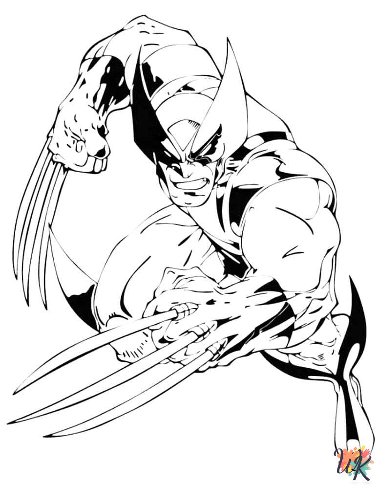 Wolverine decorations coloring pages