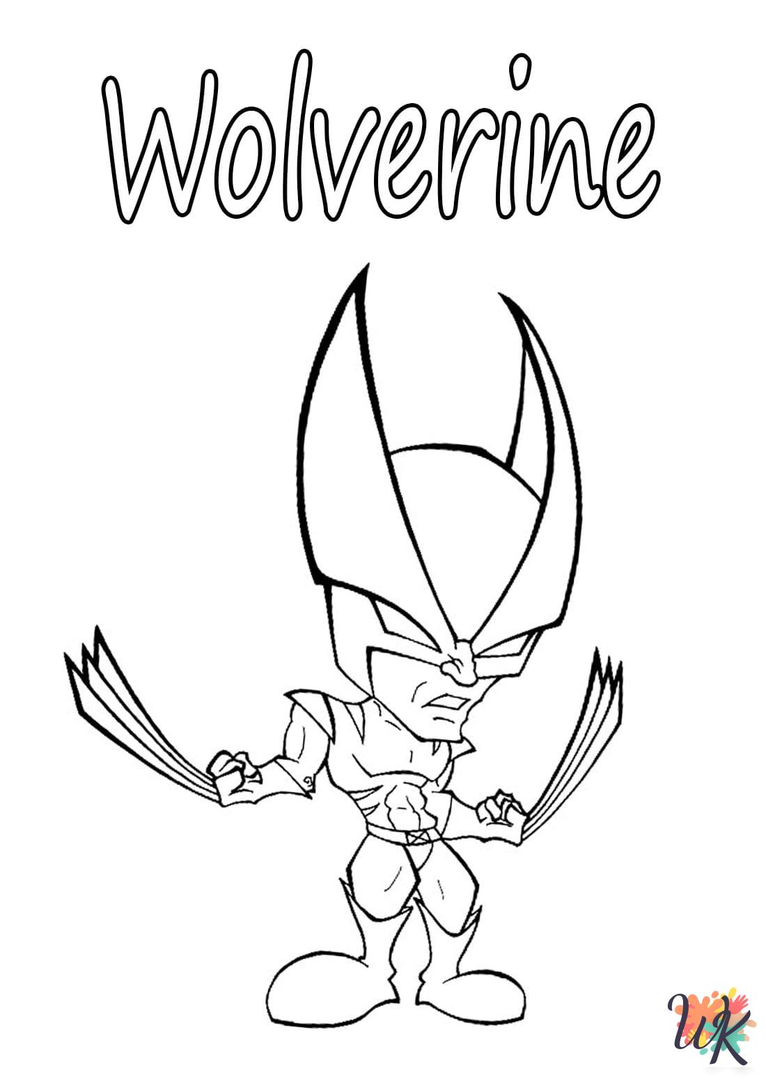 free coloring Wolverine pages 1