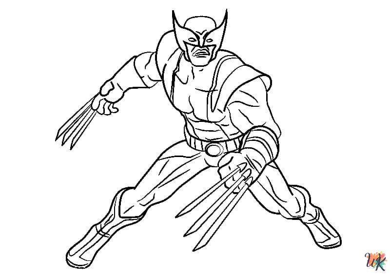 Wolverine free coloring pages