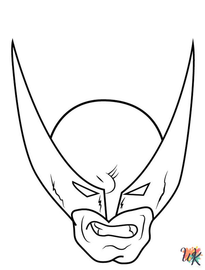Wolverine coloring pages for adults pdf