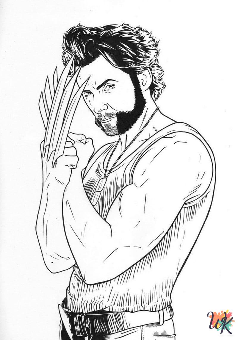 adult coloring pages Wolverine