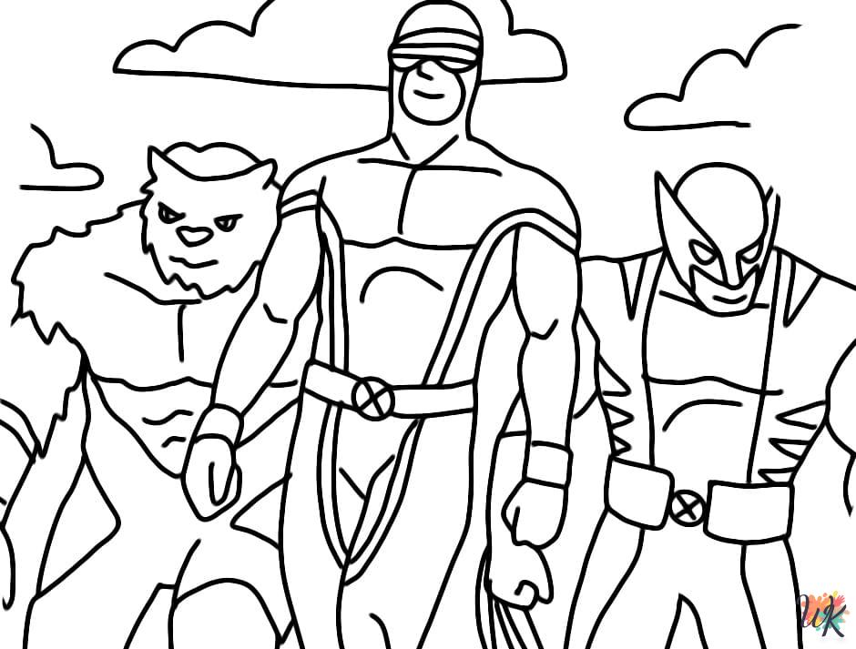 Wolverine coloring pages pdf