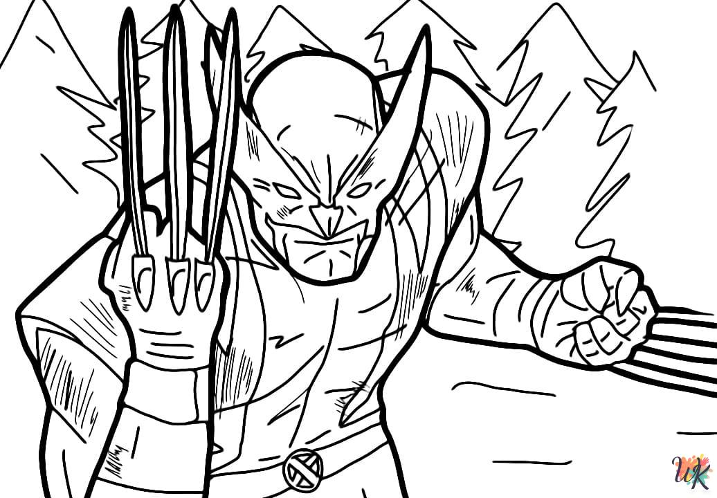 old-fashioned Wolverine coloring pages 2