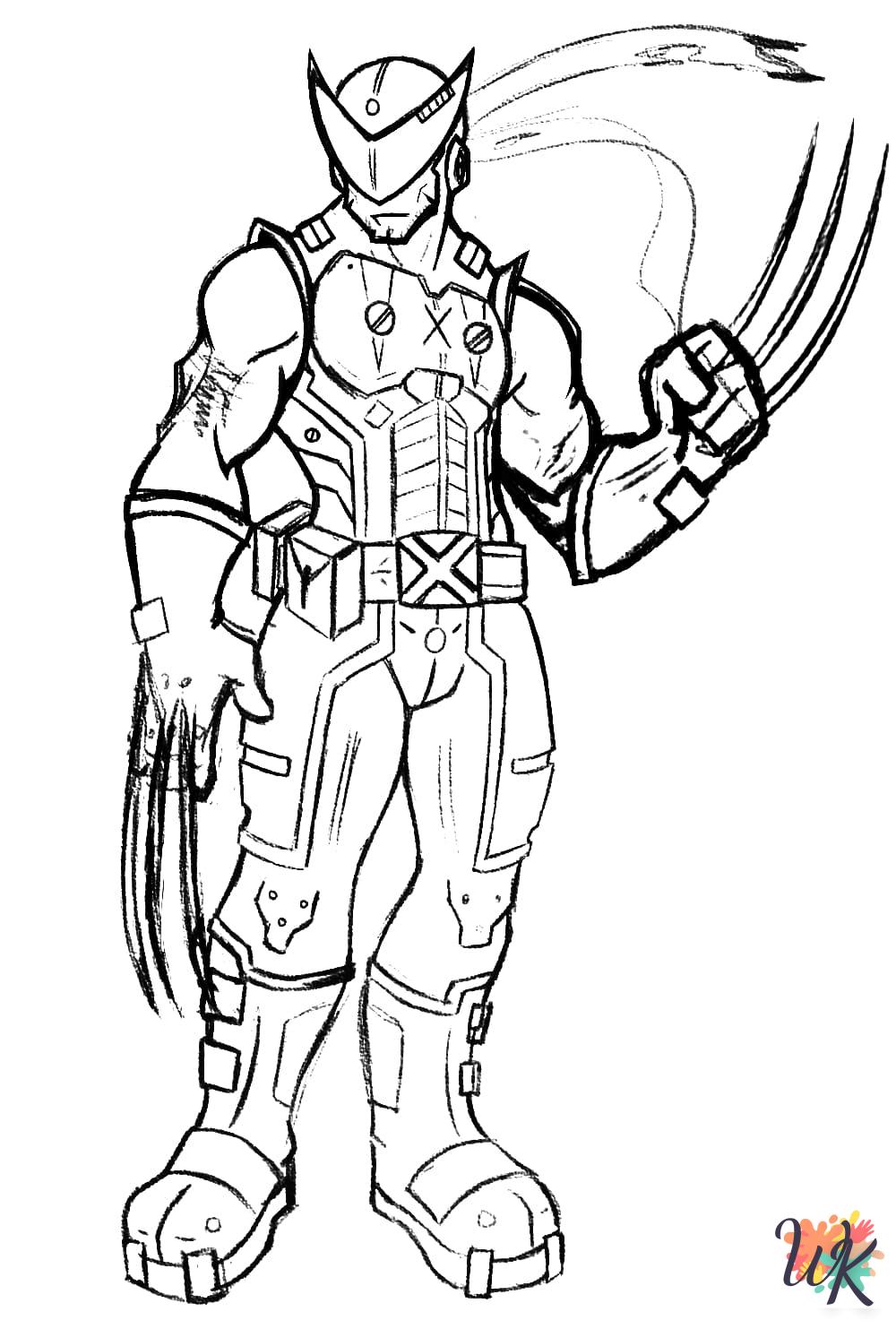 free adult Wolverine coloring pages