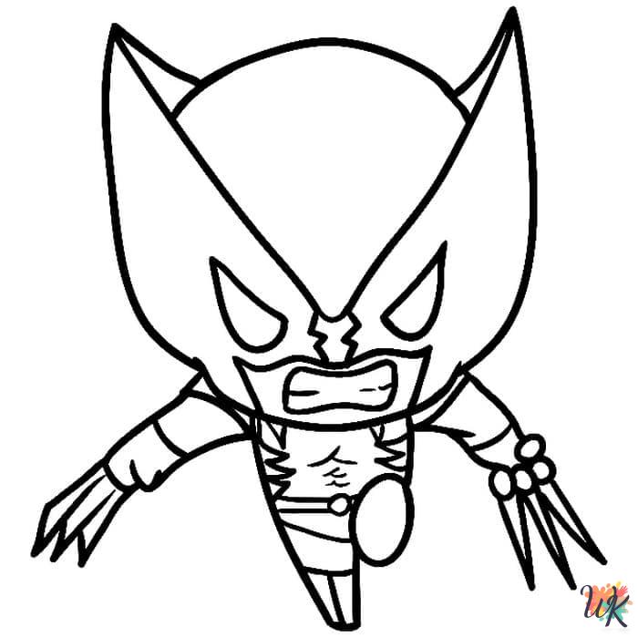 Wolverine coloring pages printable free