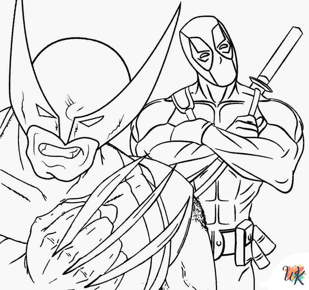 fun Wolverine coloring pages