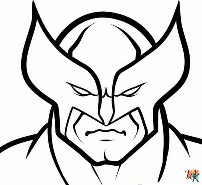 free Wolverine coloring pages printable
