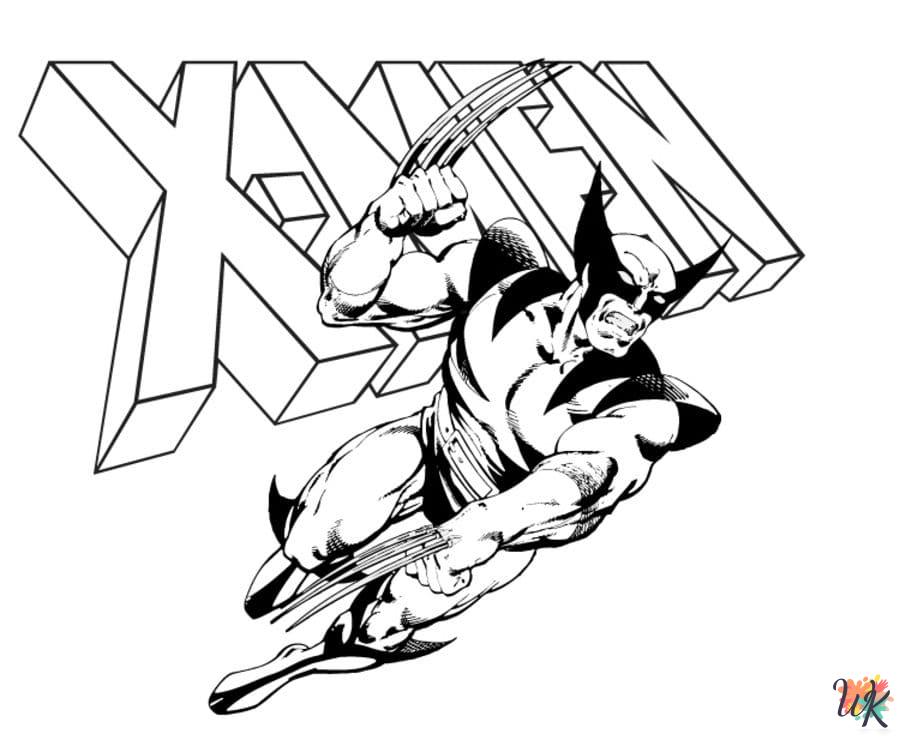 free coloring Wolverine pages